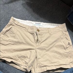 Old Navy Tan Cargo Shorts Relaxed Fit Lightweight
